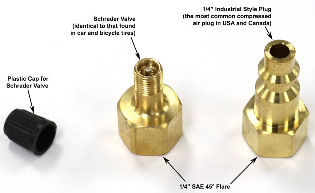 Vibrant Yard Co. LLC Winterize Backflow Preventer Adapter, 1/4 in SAE Flare