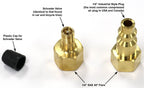 Vibrant Yard Co. LLC Winterize Backflow Preventer Adapter, 1/4 in SAE Flare