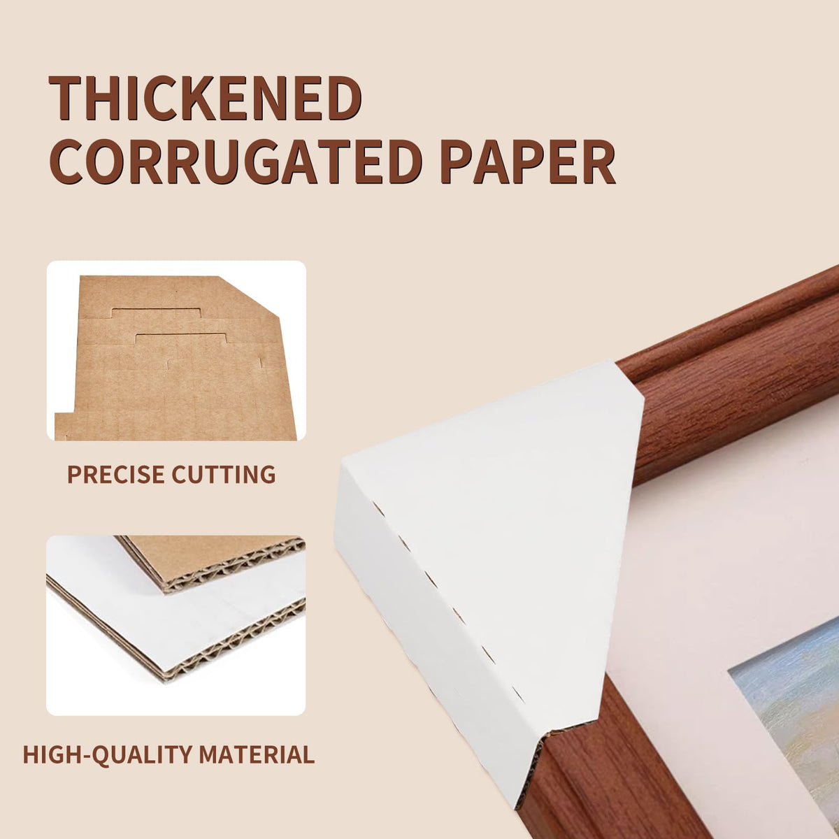 Adjustable Picture Frame Cardboard Corner Protectors for Shipping