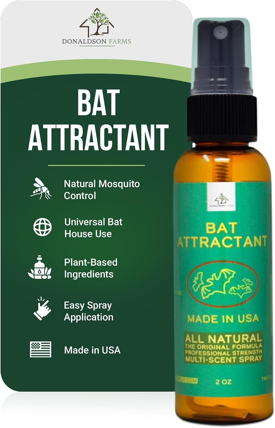 Bat Attractant Spray, for Bat Houses, Outdoor Use, 2 oz