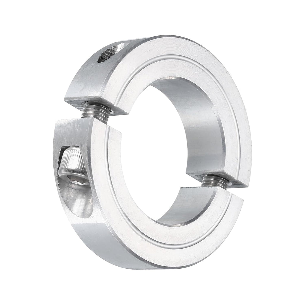 uxcell Double Split Clamp-On Shaft Collar 1-1/4" Bore, Aluminum Alloy