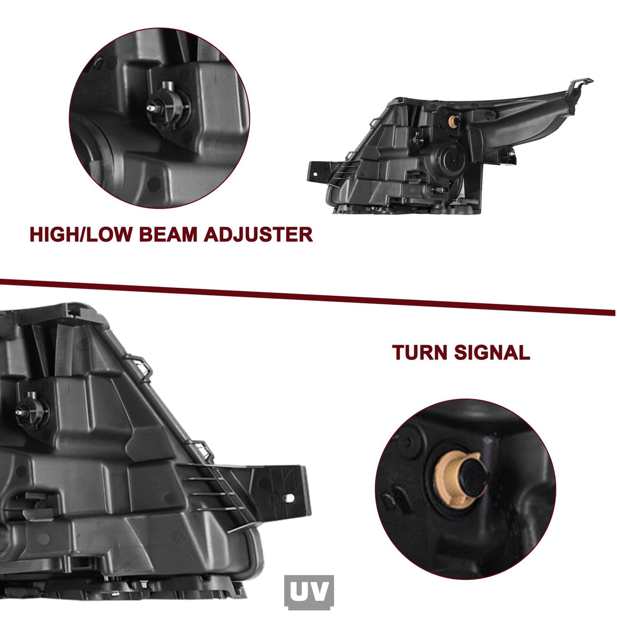 Projector Headlight Fit for 2011 to 2015 Ford Explorer