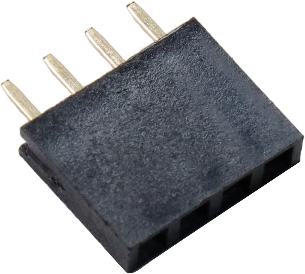 Female PCB Header 100Pcs 4Way 2.54mm Pitch Connector