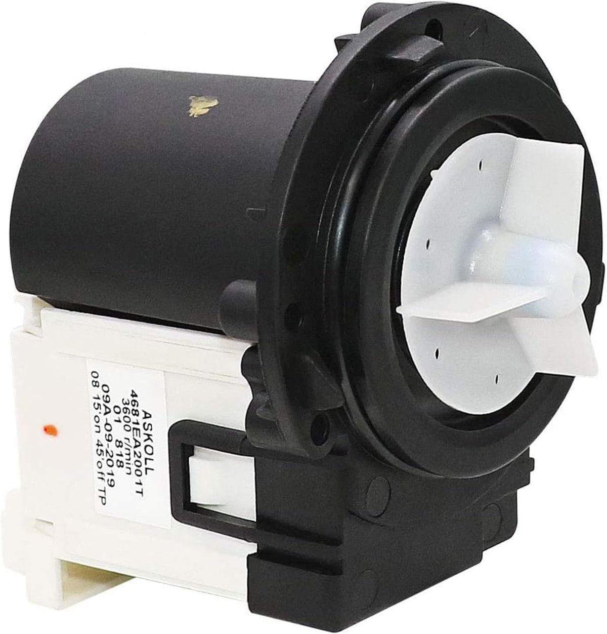 Washer Drain Pump fit for LG WM3150HWC WM3150HVC WM3080CW/00 WM3070HWA WM3070HRA/00 WM3050CW-ABWEPUS WM3050CW-ABWEEUS WM3050CW WM3001HWA WM3001HRA WM3001HPA WM2901HVA WM2801HWA WM2801HRA Washer