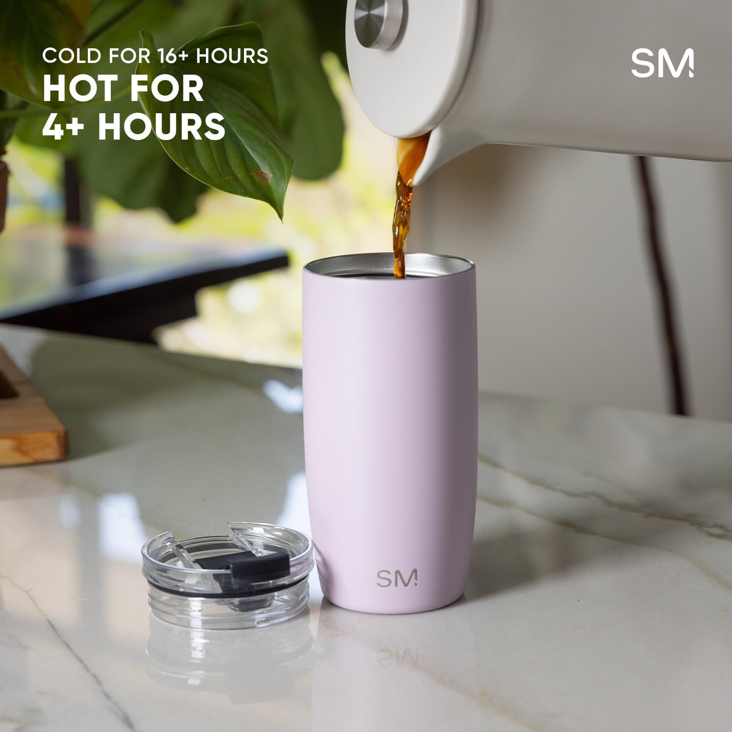 Travel Coffee Mug with Lid | 16oz | Green | Voyager Coffee Cup, Coffee Tumbler for Hot & Iced Drinks | Insulated