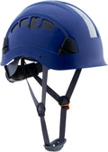 Hard Hats Construction Safety Helmet ANSI Z89.1 Approved OSHA Hardhat Vented Men Worker Blue Hard Hat with Chin Strap