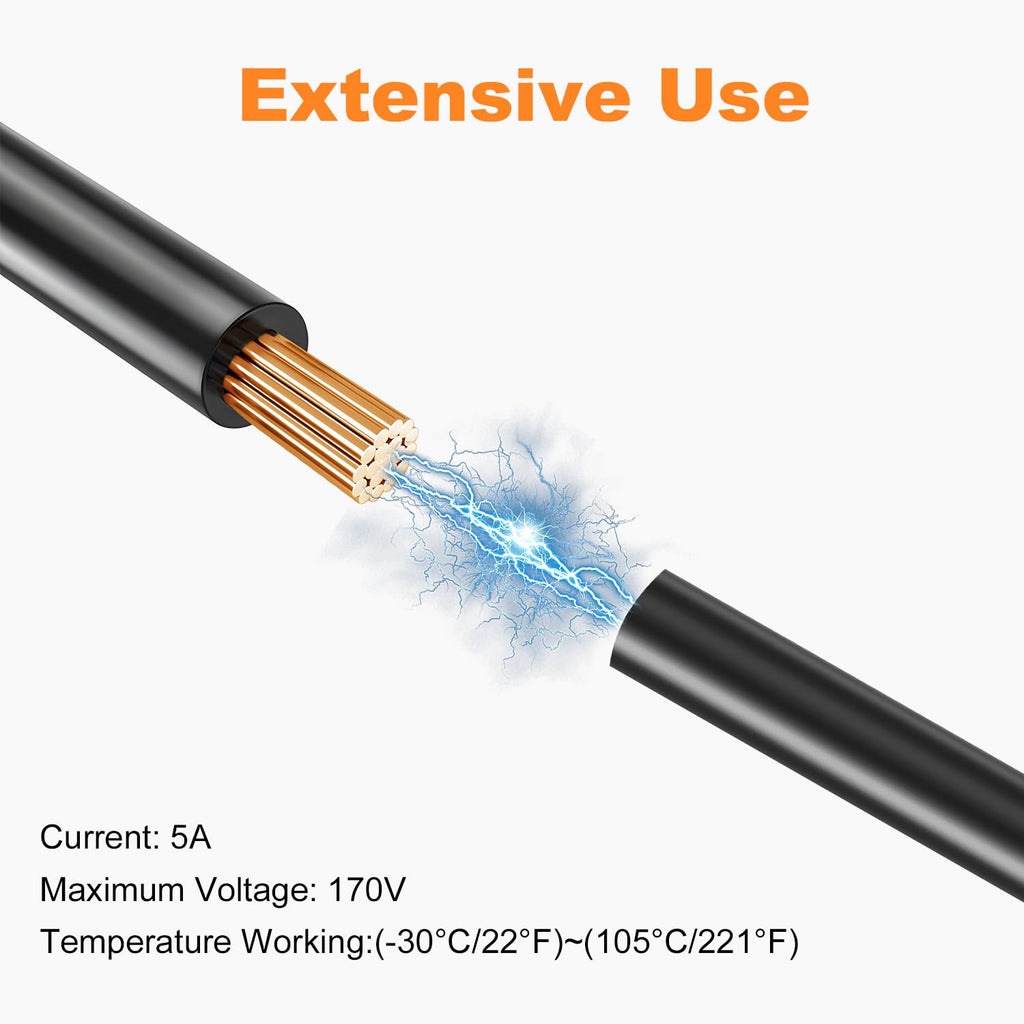 GOSDENG 18/2 Low Voltage Landscape Wire, 18 Gauge Direct Burial Cable 150ft