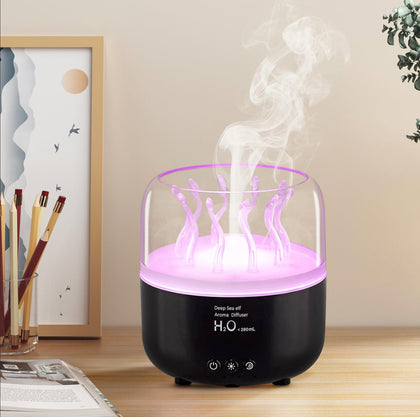 Morbou Essential Oil Diffuser with Jellyfish Spray & Sea Anemone Rotation, 280ml Ultrasonic Aromatherapy