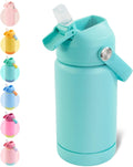 12oz Kids Water Bottle, Stainless Steel Insulated Water Bottle for Kids, Toddler Cup With Straws Leak-proof, Toddler