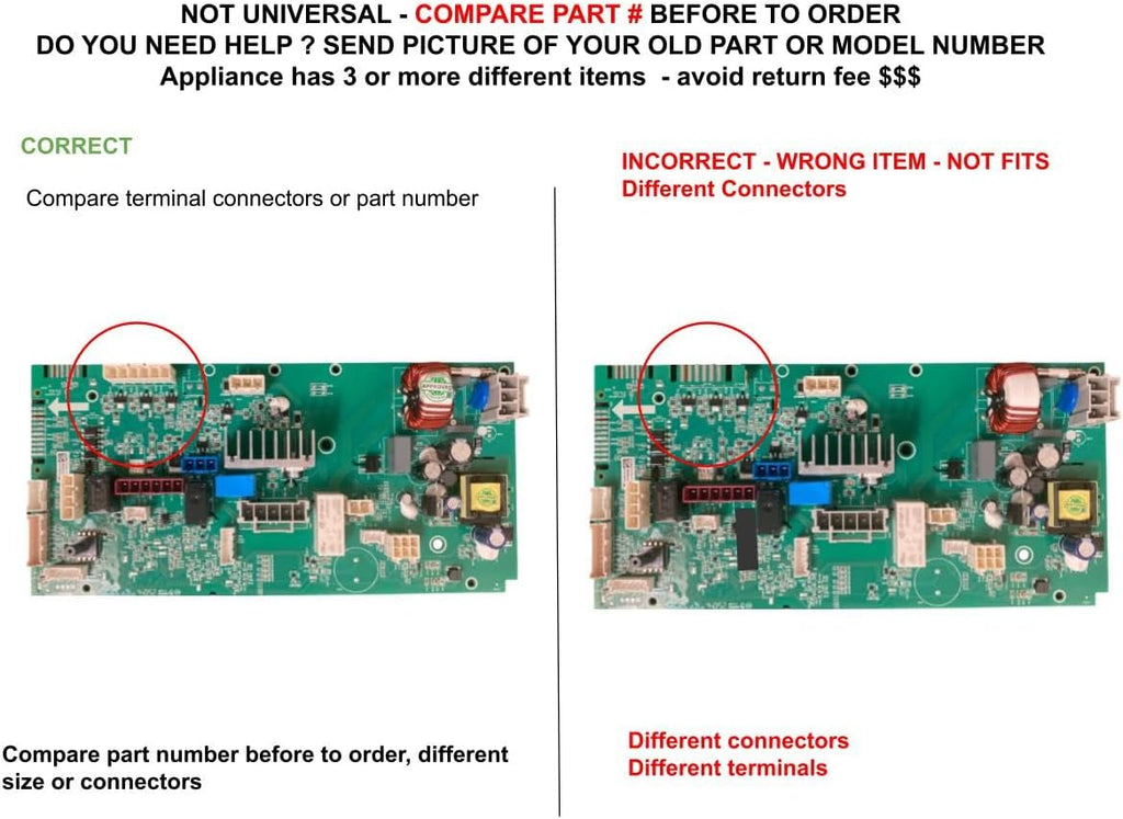 290D1990G202 CKD90G202X compatible with GE Washer Main Control Board fits old number 290D1990G202