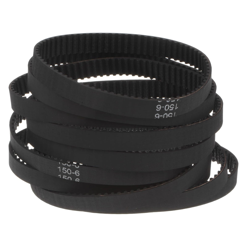 uxcell 10pcs 2GT Timing Belt Closed Loop Rubber Belts 150-2GT-6, 6mm Width x 150mm Length, 3D Printer Timing Belt
