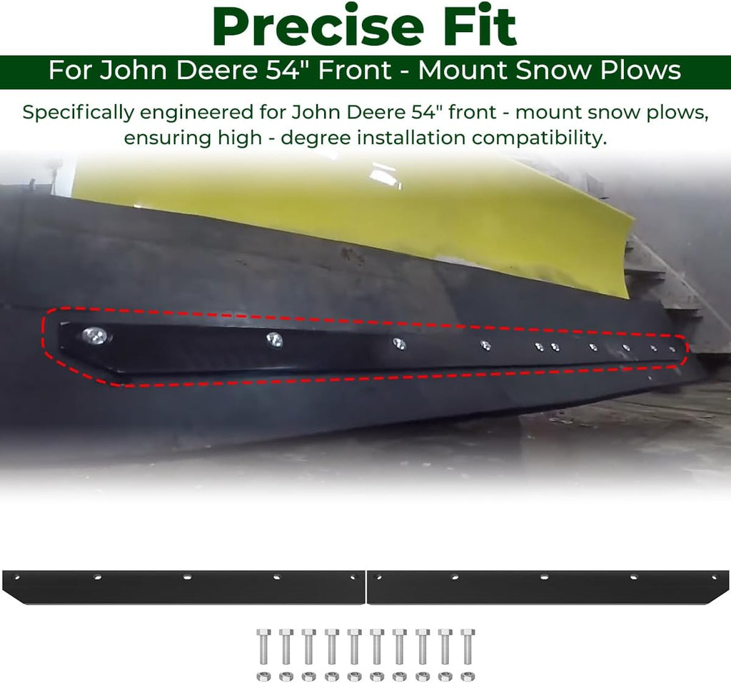 1/2" Poly Cutting Edge Scraper Bar For John Deere 54" Blade M75679 | Fits For John Deere 54" Front Mount Snow Blade