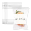 5" X 7" Zip Top Resealable Bags With Writable White Block (1000 Count)