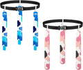 Durable Flag Football Belts 2 Pack with Flags, Adjustable Waist Belts, Water Resistant Easy to Clean Flags for Youth