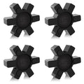 L075 Flexible NBR Rubber Spider Center Insert, 4 Pack Solid Coupling Pad Bumper Spider Center Inserts for L075 L Jaw Coupling Set