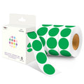 4 Rolls 4000PCS 1 inch Round Color Coding Circle Dot Labels,Color- Coding Label Sticker for Home Office Classroom(Green)