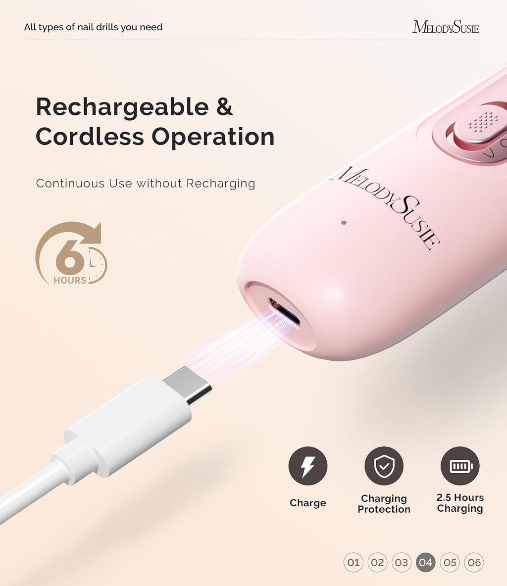 Anti-Dust Pedicure Nail Drill PC760G for Thick Toenail Filing