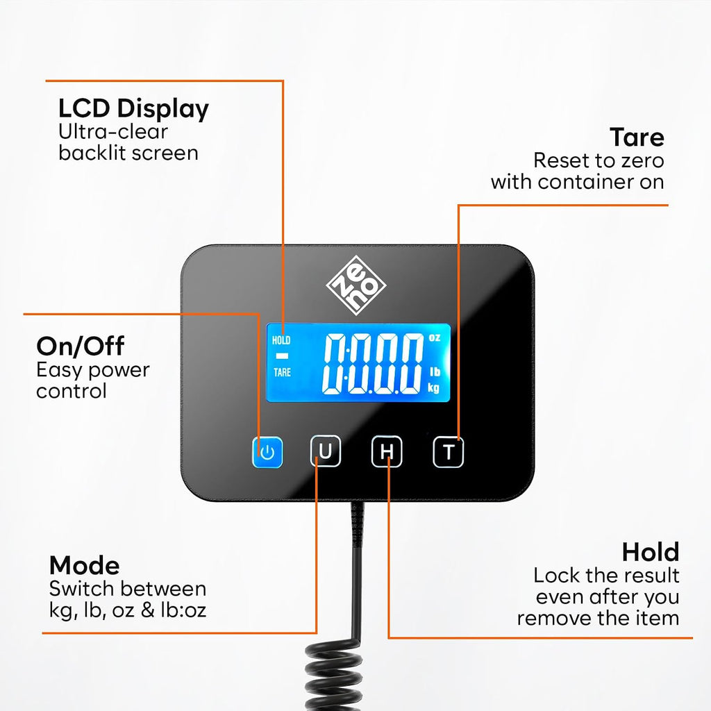 Shipping Scale for Small Business - 440 lbs/0.35oz - High Accurate Digital Postal Scale with Hold/Tare Function