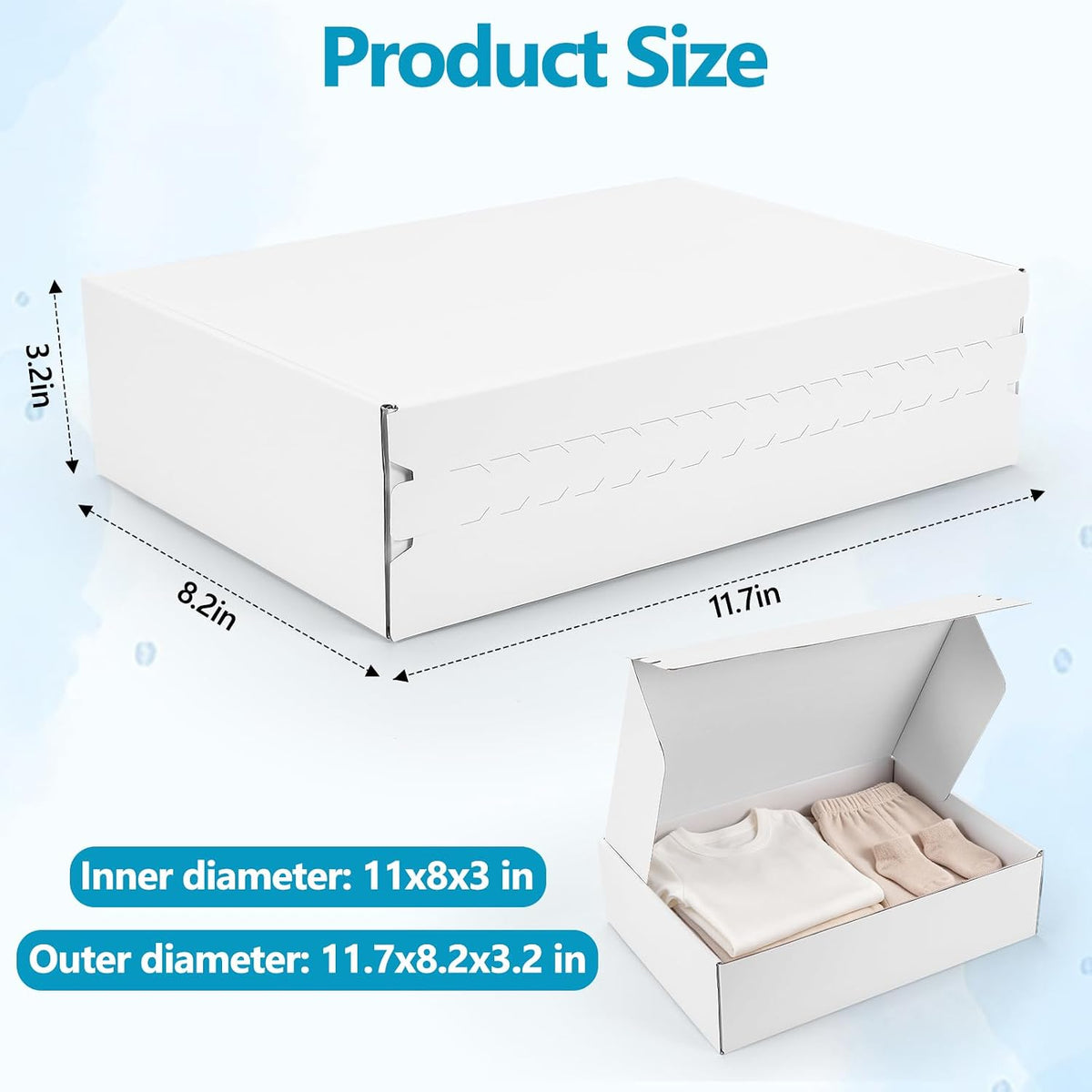 Self-Sealing Shipping Boxes 11x8x3" Interior Dimensions 25 Pack