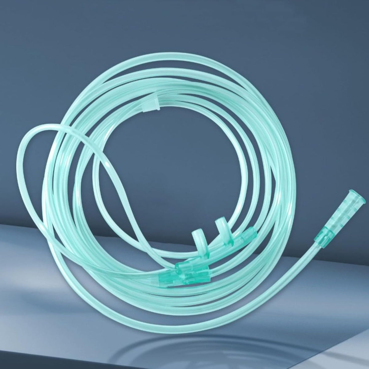 YONCOZY Soft Nasal Oxygen Cannula for Adult (5 Pack) - 7 Feet, Standard Connector, Kink Resistant, Lightweight Tubing for Comfortable Oxygen Delivery, White