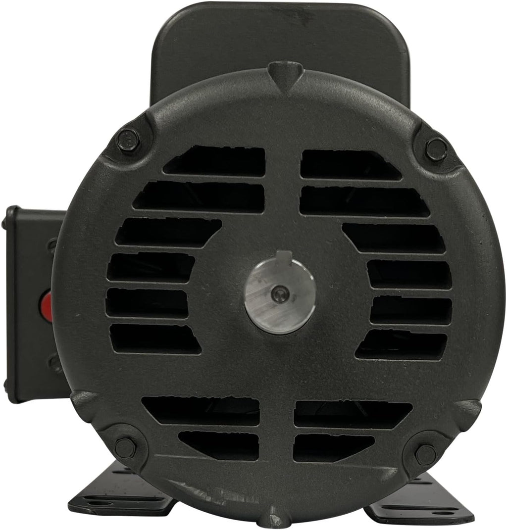 BALDOR 5HP AIR COMPRESSOR ELECTRIC MOTOR, 56HZ FRAME, 3450RPM, 208/230V, SINGLE-PHASE, 7/8" SHAFT, 1.15 SERVICE FACTOR MADE IN USA
