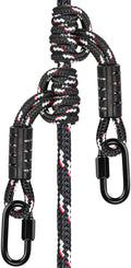 Poseidon Series Sewn Prusik Loops Ropes, Safety, 19", Diameter 2/5", 2 Pack, Black