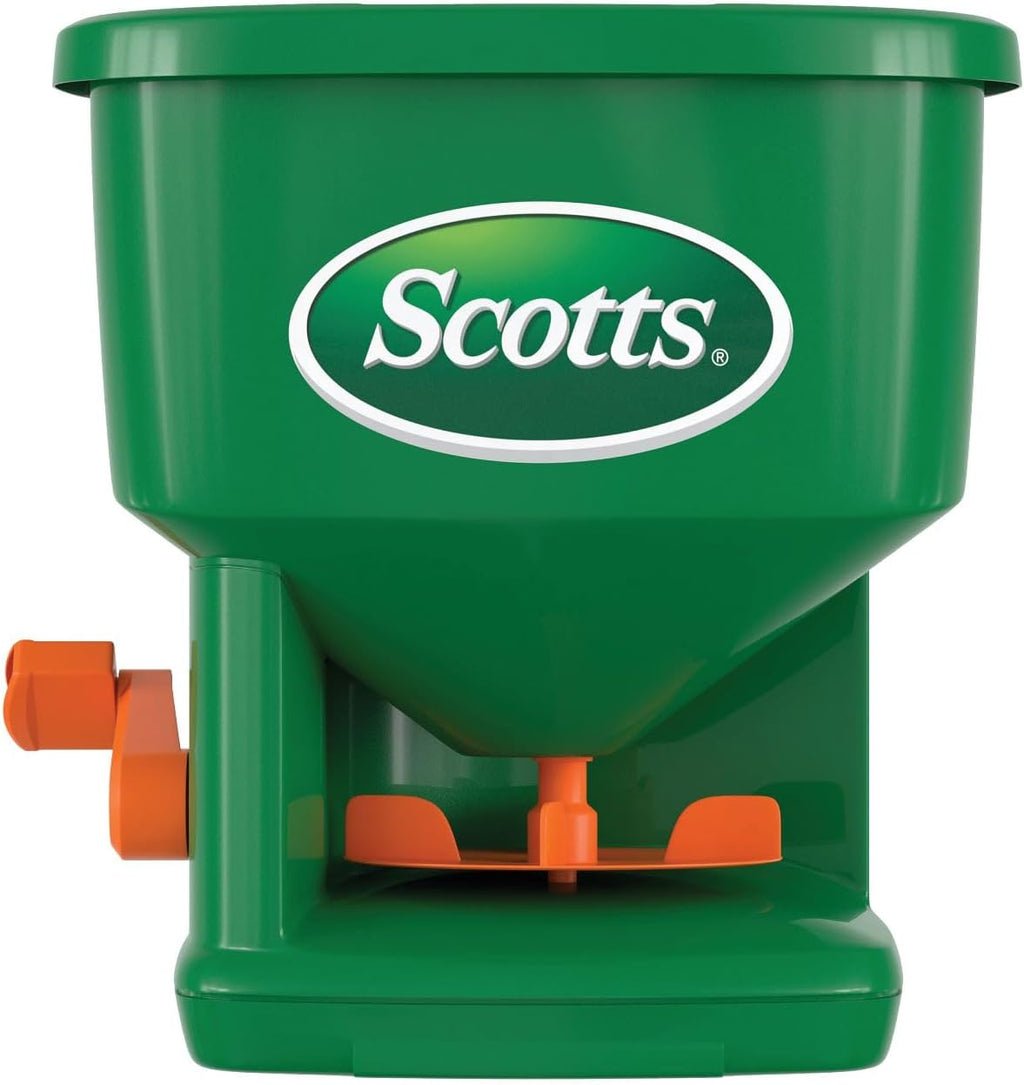 Whirl Hand-Powered Spreader | For Grass Seed, Lawn Fertilizers, Salt, and Ice Melt, Handheld Spreader Holds up to