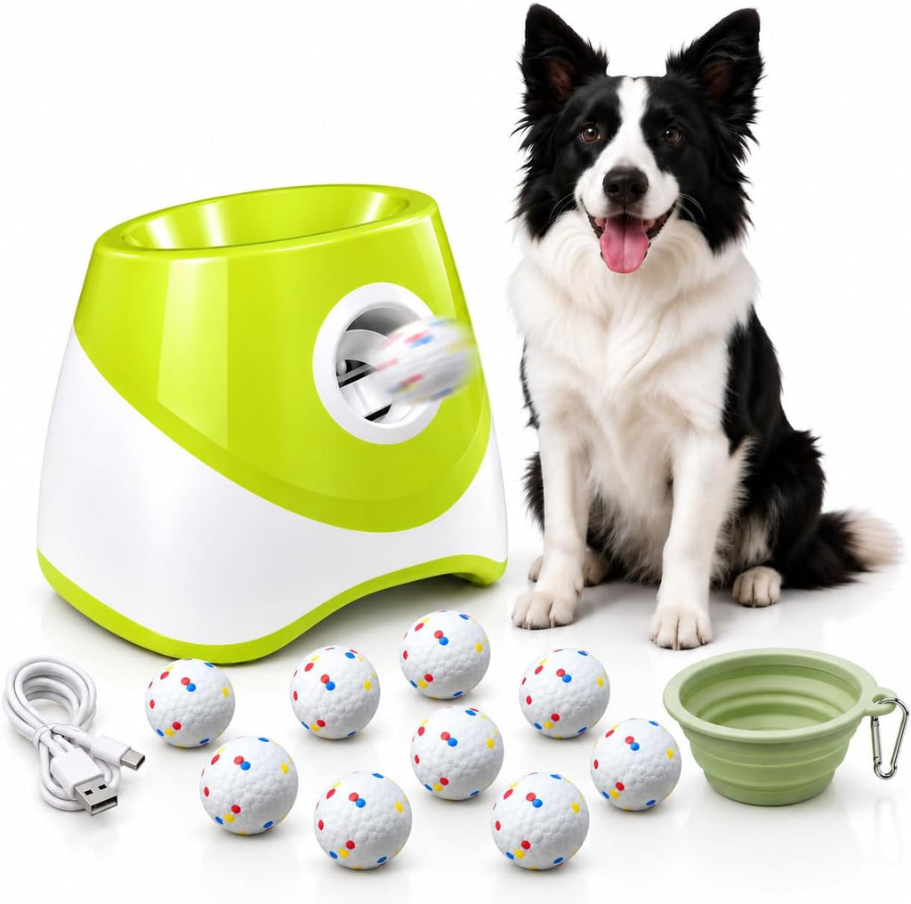 Automatic Ball Launcher for Medium Dogs, 2.28-Inch ETPU Balls