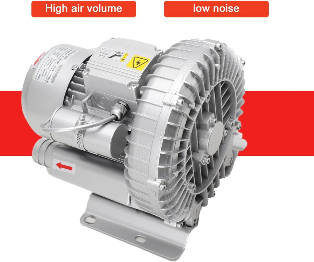 Regenerative Blower, High Pressure Vortex Ring Blower Single Phase 370W