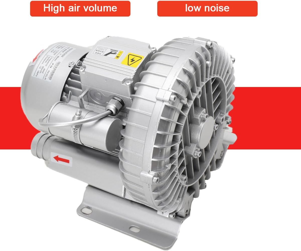 Regenerative Blower, High Pressure Vortex Ring Blower Single Phase 370W