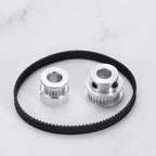 MECCANIXITY 200mm GT-2 Timing Belt 9mm Width 2mm Pitch Black 5pcs
