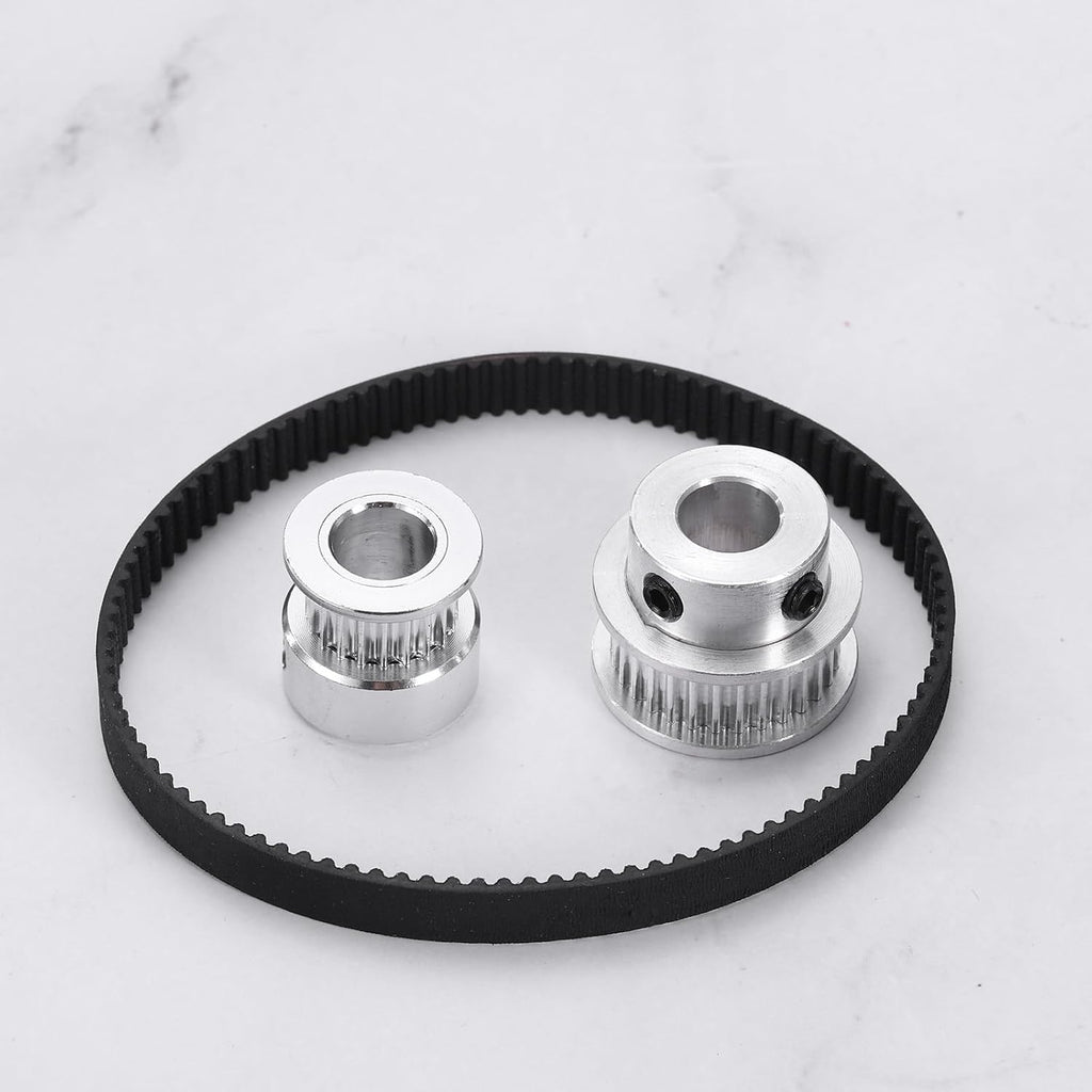 MECCANIXITY 280mm GT-2 Timing Belt 10mm Width 2mm Pitch Black 5pcs