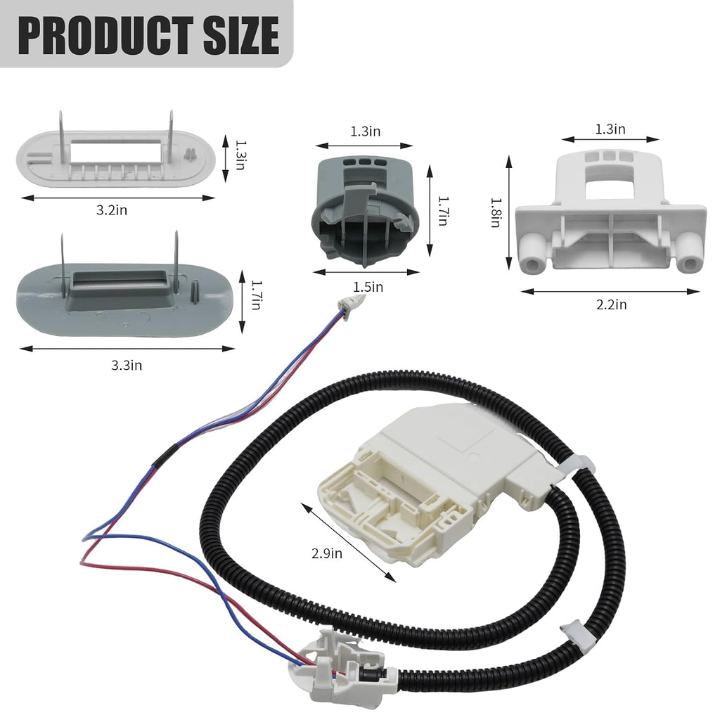 290D3070P002 Washer Lid Lock Switch Kit, Replacement for GE GTW220ACK1WW GTW220ACK2WW GTW220ACK3WW GTW220ACK4WW GTW220ACK5WW, Replaces WH08X37938