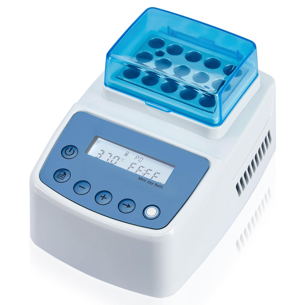Mini Dry Bath Incubator with 15 x 1.5ml Heating Block, Timer
