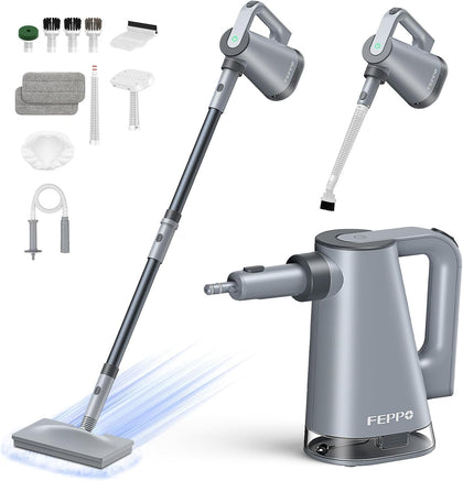Steam Mop & Detachable Handheld Steam Cleaner for Home and Floor | 15s Heat-Up, 230°F Floor Steamer for Deep Cleaning