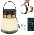 LED Camping Lantern, 1500 Lumens Camping Lantern Rechargeable with Solar Panel Charging, Waterproof, 8 Light Modes