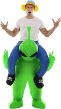 Inflatable Alien Costume for Adults Funny Halloween Ride-On Blow Up Costume | Funny Alien Ride-On Illusion|Durable
