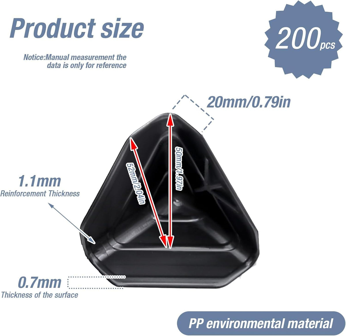 200 Pcs Packaging Edge Protectors, Heavy Duty Edge Corner Protector Golder for Boxes, Cartons, Panel Packaging