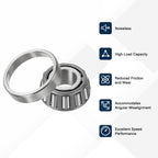 uxcell 18590/28520 Tapered Roller Bearing Cone and Cup Set, 1.625" Bore