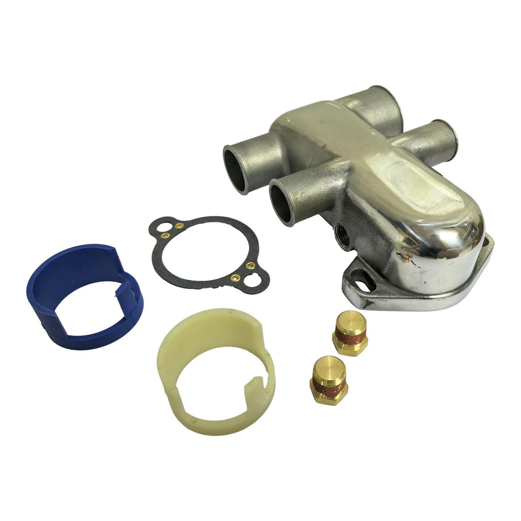 Csygmdty New Thermostat Housing Kit Compatible with Mercruiser 861006A 87290A4 Replacement for 18-1989