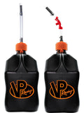 Utility Container 5.5 Gallon - 2 Pack With 2 Deluxe Hoses and a Get Bent Hose Bender (V-Twin, 2 Pack)