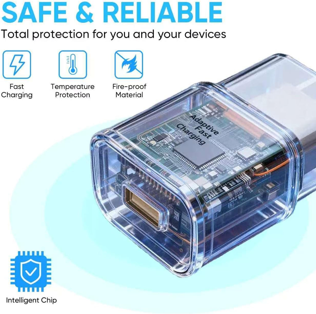 Adaptive Fast Charging Block USB Wall Charger Adapter Fits Samsung Galaxy S25/S24/S23/S22/S22