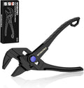 Mini Pliers Wrench, 4-Inch Smooth Jaw Plier, High-Toughness Alloy Steel Adjustable Wrench Pliers with Smooth Parallel