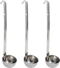 3 Oz Stainless Steel Ladle, 3 Pcs, 9" Long Handle Length