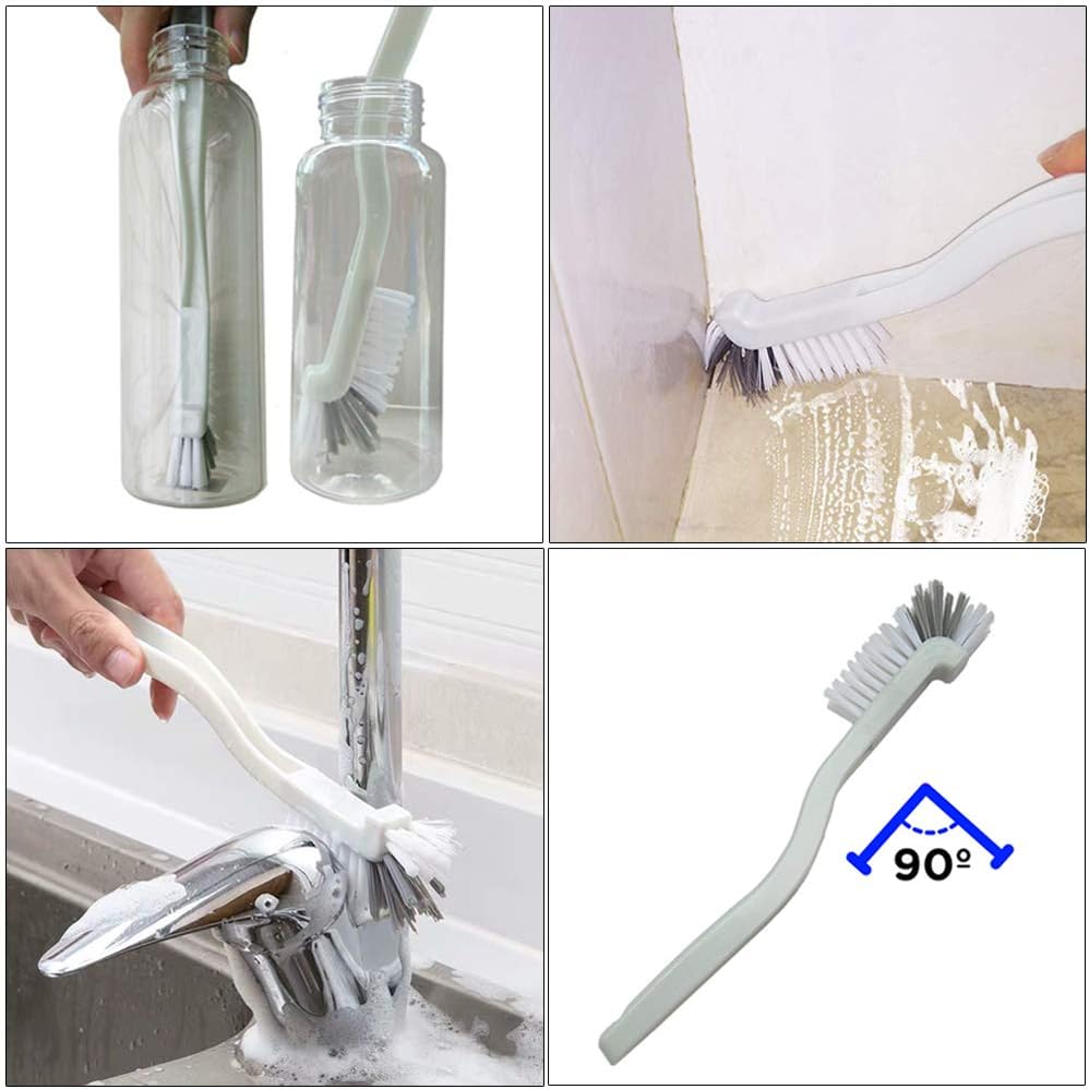 Multi-Purpose Scrub Brush Set - 4 Pack Kitchen Cleaning Brushes with Stiff Bristles for Dishes, Pots, Pans, Sink &