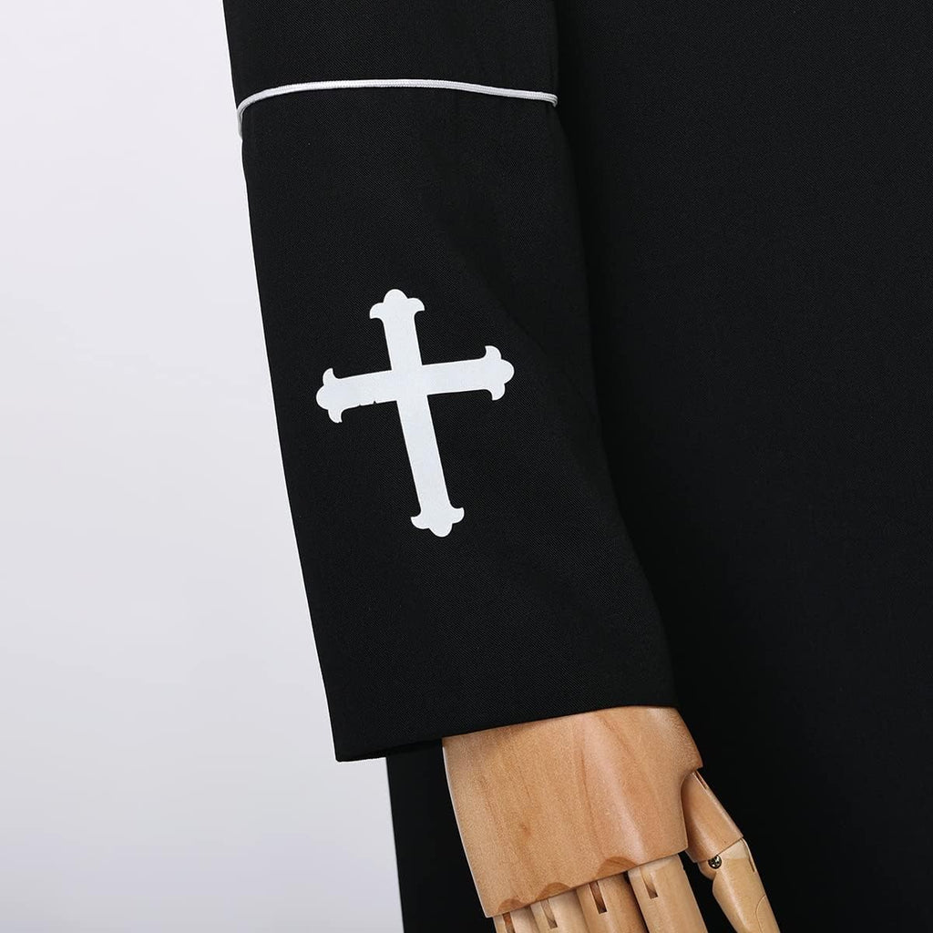 Men's Clergy Cassock Church Minister Robe Vestment for Pastor