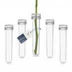 Floral Water Tubes with Caps – 3" Clear Plastic Flower Vials