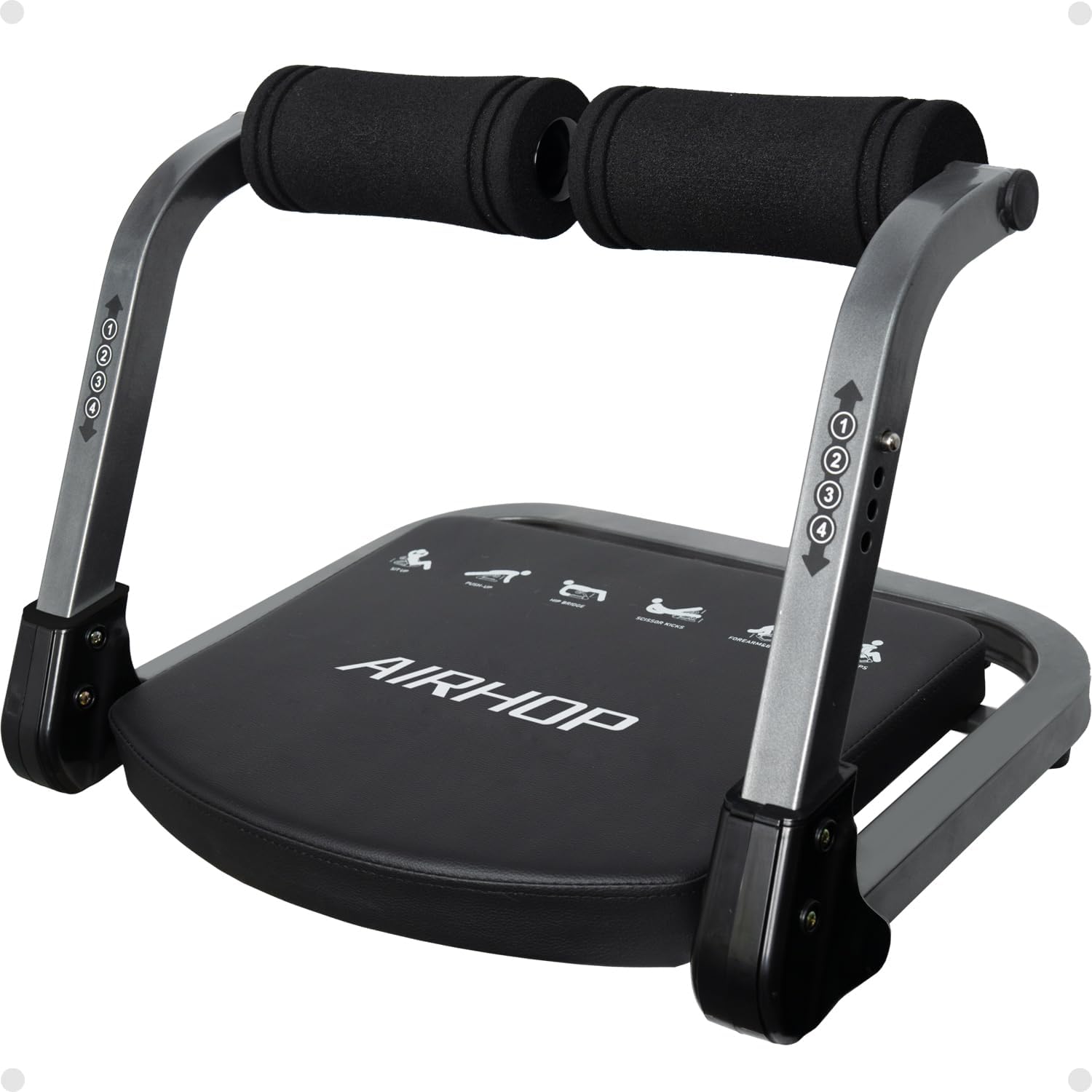 Ab Machine 4-Speed Auto Rebound Sit Up Abdominal Trainer Home Gym