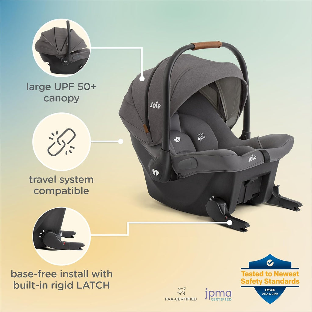 Baby, Mint Latch Baseless Infant Car Seat – Lightweight, Built-in Rigid Lower Anchor Attachments and Side-Impact