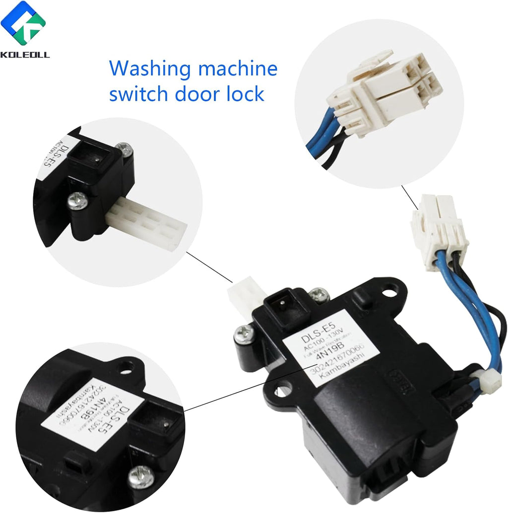 5304511338 Washer Switch Door Lock Assembly